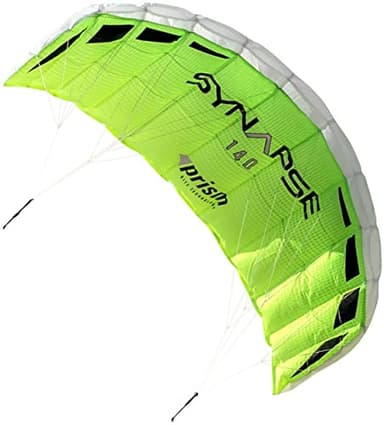Prism Kite Technology Synapse 140 Dual-line Parafoil Kite - an Ideal Entry Level Kite for Kids and Adults to Dual-line Kiting, Cilantro