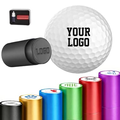 Gridachi Custom Golf Ball Stamp Marker Personalized Quick-Dry Monogram Golf Ball Stamp with Logo Name Reusable Waterproof Golf Ball Stamp Gifts for Men Golf Lovers Golfers Dad Husband