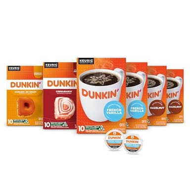 Dunkin' Mixed Flavor Coffee Variety Pack, 60 Keurig K-Cup Pods