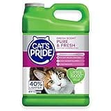 Cat's Pride Premium Lightweight Clumping Litter: Pure & Fresh - Up to 10 Days of Powerful Odor Control - Multi-Cat, Scented, 10 Pounds