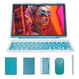 2 in 1 Tablet with Keyboard Case Mouse Stylus, 10 inch Tablet Android 14 Tablets PC, 6GB RAM+32GB ROM 1TB Expandable Tableta, 6000mAh Battery IPS 10.1" Tab 2MP+8MP Dual Camera WiFi Bluetooth Tablet.