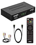 KOQIT ATSC TV Tuner Digital Converter Box USB DVR Recorders for tv, Multimedia Box, Digital Clock 12/24 Hours, OTA Analog to Digital, Coax to HDMI Set Top Box, Black