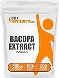 BulkSupplements.com Bacopa Extract Powder - Bacopa Monnieri Supplement, Herbal Supplement - Vegan & Gluten Free, 500mg per Serving, 100g (3.5 oz) (Pack of 1)