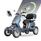 CreekT Heavy Duty Mobility Scooter 500 lb Weight Capacity, Electric Handicap Scooters, Heavy-Duty 4 Wheel Mobility Scooters for Adults and Seniors 300 400 500 lbs All Terrain Mobility Scooter 4 Wheel