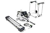 Festool 576863 KAPEX KS 120 REB-Set-UG Sliding Compound Miter Saw Combo - Metric Scales