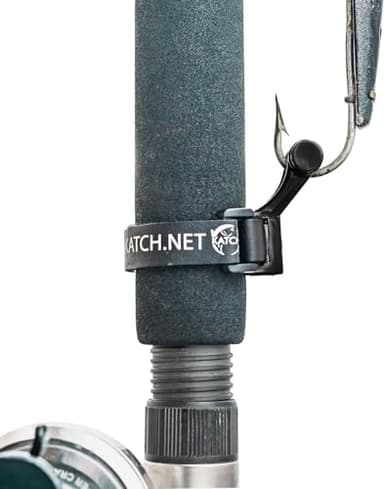 KATCH Hook Keeper for Fishing Rod: Regular & Mini Sizes - Secure Lure & Accessory Holder (Black, Regular)