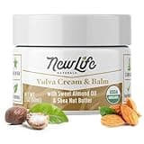 NewLife Naturals Certified Organic Vulva Cream - Menopause Support, Itching Relief, Vaginal Moisturizer & Dryness Solution | All Natural Estrogen Free Intimate Feminine Care - 2 Oz - Made in USA