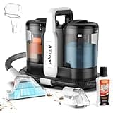 Portable Carpet & Upholstery Spot Cleaner, Powerful Suction & Spot Remover, Deep Stain Cleaning for Carpet, Car Seats, Pets, Stairs, Couches, with Dual Size BrushHead