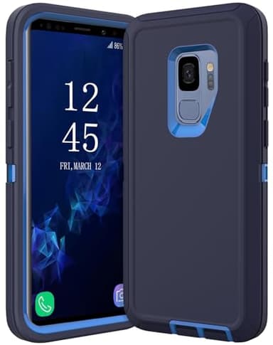 Guirble for Samsung Galaxy S9 Case,Shockproof Dropproof,Heavy Duty Protective Galaxy S9 Csae, 5.8 Inch (Drak Blue)