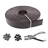 Qlvily Chain Link Fence Privacy Tape, 246ft x 0.15ft Chain Link Fence Slats, Fence Covering Privacy, Brown (200PCS Button + Puncher Included)