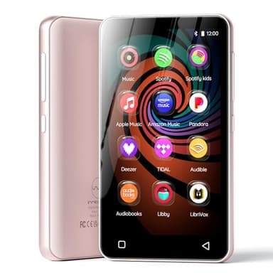 160GB MP3 Player with Bluetooth and WiFi, innioasis Music Player with Spotify,Pandora,MP4 MP3 Player for Kids with Libby,Audible,Spotify Kids Pink