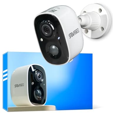 Vicohome 2K Security Camera Wireless Wi-Fi Indoor/Outdoor,Battery Powered,Easy to Setup,PIR Motion Detection,Two Way Audio, Audible Flashlight Siren,2.4GHz, Color Night Vision,180 Days Exchange Policy