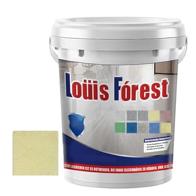 Louis Forest Epoxy Floor Paint, High-Gloss Marble Effect Epoxy Floor Coating (Beige,1pcs)