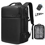 MEGABACK Airback Backpack, 70L Expandable Air Vacuum Backpack for Travel, Vacpack Travel Vacuum Bags with Pump, TSA Lock, USB Charging Port, Waterproof