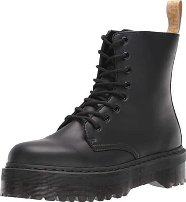 Dr. Martens mens Vegan Jadon Ii Mono Fashion Boot, Black Felix Rub Off, 13 Women 12 Men US