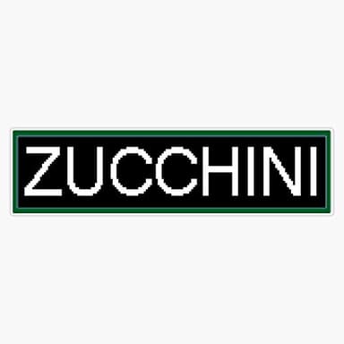 Zucchini Sticker Vinyl Bumper Sticker Decal Waterproof 5"