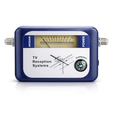 TV Signal Finder, TV Antenna Signal Strength Meter Antenna Signal Meter Digital Aerial Terrestrial Signal Strength Meter with Excellent Sensitivity for Enhanced TV Viewing Suit for Home Use