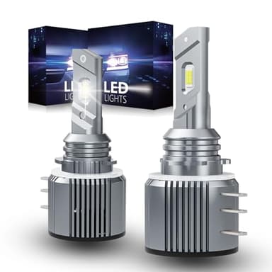 AUIMSOCO H15 Light Bulbs for Mercedes-Benz GLA250 2015-2020, 26000LM 6000K Cool White, Super Bright 500%, High Beam Kit, Canbus-Ready, Plug and Play, Pack of 2
