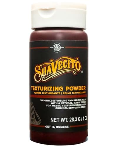 Suavecito Texturizing and Volumizing Hair Styling Powder with Shine Free Matte Finish and Strong Hold - No Mess, Oil Absorbing, Long Lasting - 1 oz