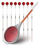 Meboyz 2-Way Reflective Driveway Markers, Plow Markers (Pack of 8), 48 Inch Fiberglass Rod, Red, Reflective Fiberglass Rod with Adjustable Length
