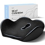 JESIDO Seat Cushion for Office Chair, Sciatica and Tailbone Pain Relief Cushion, Coccyx Cushion for Car, Desk Chairs, Wheelchair