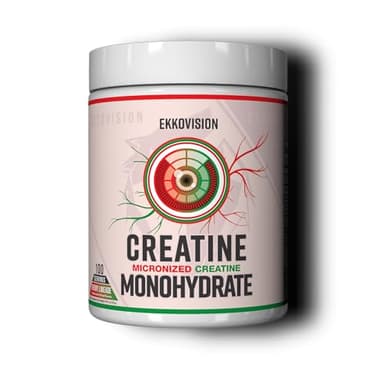 Ekkovision Creatine Monohydrate Powder, Micronized, Cherry Limeade, Pre Workout & Post Workout Supplement for Men & Women, Energy Support, Easy to Mix in Shakes, Smoothies & Beverages, 100 Servings
