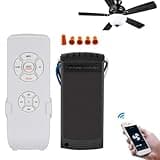 QIACHIP Upgrade Universal WIFI Ceiling Fan light Remote Control Kit, Wireless Fan Speed Lamp Controller with Timing Compatiple for Alexa, Google Home, Phone,Voice Control