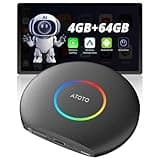 CB6 CarPlay AI Box - 2025 Upgrade Wireless CarPlay Adapter, Plug & Play Car Video Box/Android AI Box with DriveChat, GPS, Compatible with YouTube, Android 13, 2 BT, 4G LTE, 4G+64G, Black