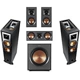 Klipsch Reference R-26FA 5.1 Home Theater Pack, Brushed Black Polymer Veneer