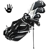 2024 Callaway Tall Mens Left Handed Complete Golf Set Driver, Wood, Hybrid, Irons, Odyssey Putter Reg Flex +1"" Length LH, Black, White, Blue