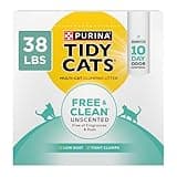Purina Tidy Cats Clumping Cat Litter, Free & Clean Unscented Multi Cat Litter - 38 lb. Box
