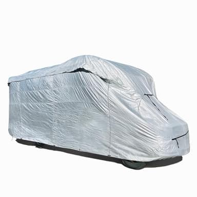 EliteShield ShieldAll Ultimate Class C RV Cover, Waterproof UV Resistant Class C Motorhome Cover Fits 23 feet to 26 feet Class C RV, Silver Color