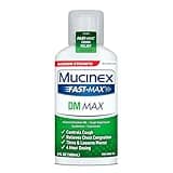 Mucinex DM Max Liquid Cough & Cold Medicine For Adults, Cold And Flu Medicine for Excess Mucus Relief, Guaifenesin & Dextromethorphan Expectorant & Decongestant for Adults, Dr Recommended, 6.0 Fl Oz