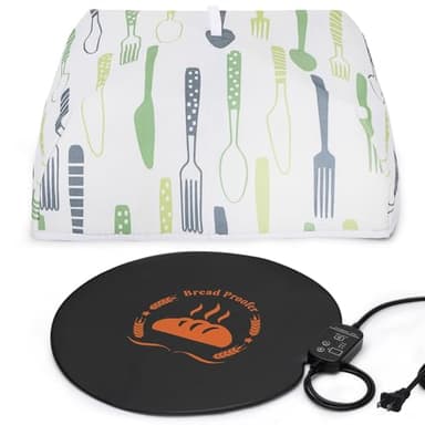 Dough Rising Warming Mat, 59 ℉-140 ℉ Adjustable Bread Rising Warmer, Bread Proofing Heating Pad for Sourdough Riser, Dough Rising, Bread Warming, Bread Proofer Warming Mat with Temperature Controller