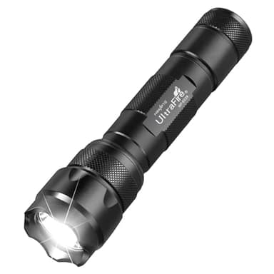 ULTRAFIRE Mini LED Flashlight 1000 Lumens Single Mode Tactical EDC Flashlight, Super Bright Waterproof Small Portable Flash Light Torch WF-502B (Battery Not Included)