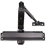 LYNN HARDWARE Medium Duty Commercial Door Closer - DC6003 Automatic Door Closer, Surface-Mounted Auto Door Closer, Size 3 Automatic Door Closer for Home & Light Commercial Property, Dark Bronze