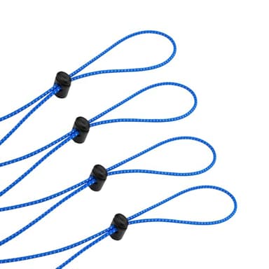 Oumers 4pc Bungee Goggle Strap Kit, Adjustable Replacement Swimming Goggle Straps with Cord Lock Clamp for Kids Goggles, One Size