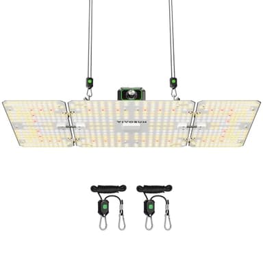 VIVOSUN LumaLight 200W LED Grow Light, Full Spectrum Plant Light, Smart Dimmable & High PPFD for Indoor Plants Seedling Vegetables Bloom, Fits 2×4/3×3 Grow Tents