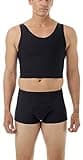 Cotton Lined Power Chest Binder Top Black Medium