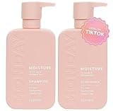 MONDAY HAIRCARE Moisture Shampoo + Conditioner Set for Dry, Coarse, Stressed, Coily & Curly Hair, Made from Coconut Oil, Rice Protein, Shea Butter, & Vitamin E, All-Natural, 12 Fl Oz (Pack of 2)