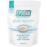 Epsoak Epsom Salt 10 lb. Magnesium Sulfate USP. (Qty. 1 x 10lb. Bags) Resealable Epsom Salt Bulk Bags Unscented, Made in The USA, Cruelty-Free Certified