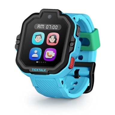 TickTalk 5 Kids Smart Watch with GPS Tracker, Voice & Video Calling, Texts, SOS & Parental Controls | Safe 4G LTE Smartwatch with Free Music, Reminders & School Mode for Boys & Girls Ages 3-12