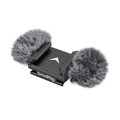 SmallRig Noise-Reduction Windsheild for Nikon ZR/Z 30, Made of Nylon and Fiber, with Cold Shoe Adapter and Rubber Cushions- 3859