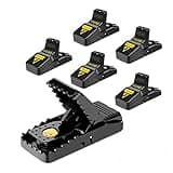 Hdama Mouse Trap, Mouse Traps That Work Small Mice Trap Outdoor Indoor Best Snap Traps for Mouse/Mice Safe and Reusable 6 Pack Quick Kill Mice Traps