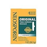 Neosporin Original First Aid Antibiotic Ointment with Bacitracin Zinc for Infection Protection, Wound Care Treatment & Scar Appearance Minimizer for Minor Cuts, Scrapes and Burns, 1 oz