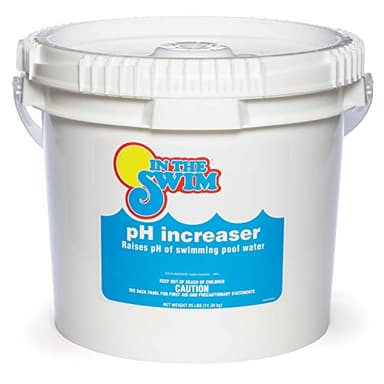 In The Swim pH Increaser for Pools - Granular 100% Sodium Carbonate (Soda Ash) to Raise pH Up - 25 Pounds