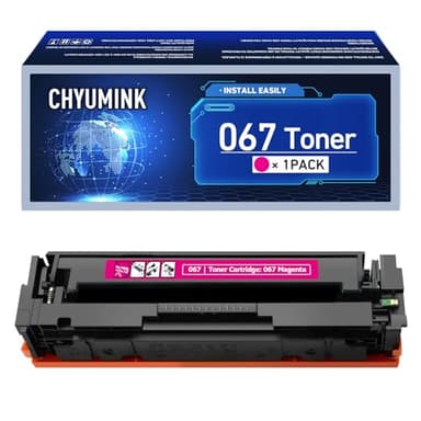 ChYuminK 067 Magenta Toner Cartridge 1 Pack 067H Ink Cartridge Replacement for Canon 067 CRG067 CRG-067H Toner for ImageCLASS MF656Cdw, MF654Cdw, MF653Cdw, LBP633Cdw and LBP632Cdw Printers