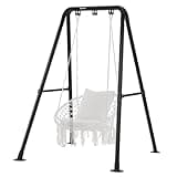 G TALECO GEAR Hammock Chair Stand,Heavy-Duty Steel Hammock Stand,300LBS Multi-Use Swing Stand for Outdoor Indoor，Hammock Chair not Include (Black)