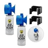 Guard Dog Security Air Horn for Safety, Loud Blow Horn, Hand Held Mini Air Horn, Fog and Boat Horn for Marine, Football Games, Sporting Events and Outdoor Alarms, Powerful 1-Mile Sound Blast 1.4 oz