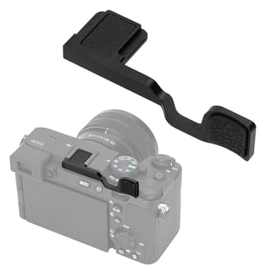 JJC Metal Thumb Up Grip for Sony A7CII A7C II A7CR A7C R Camera, Hot Shoe Mount Thumb Rest Support for Stable and Safe Hand Hold, with Anti-Scratch Silicone Pad, Not Affect The Use of Camera Buttons